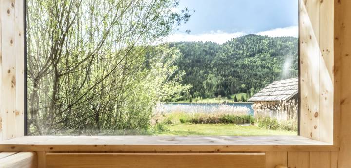 Biohotels mit Sauna Gralhof Seesauna