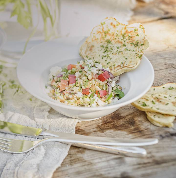 Fastenurlaub Biohotels Schwanen Bulgursalat