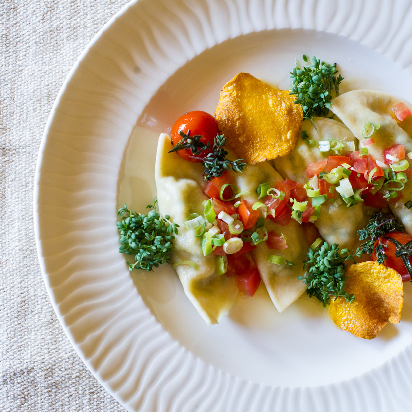 Rezept Nudeltaschen mit Bergkäsefüllung